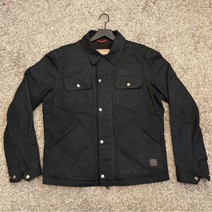 Iron & Resin Cruiser Jacket - Raymond Waxed Canvas Black Large